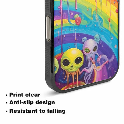 iPhone 15 Pro Max Case — Aliens Tie Dyemelting Aliens P, Custom Print Case Cover