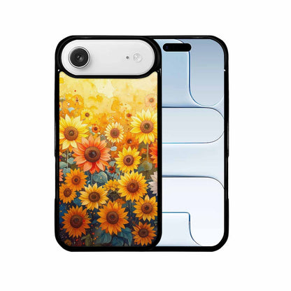 iPhone 17 Air Case — Full Color Vibrant Sunflower Burst Floral, Custom Made Phone Cover