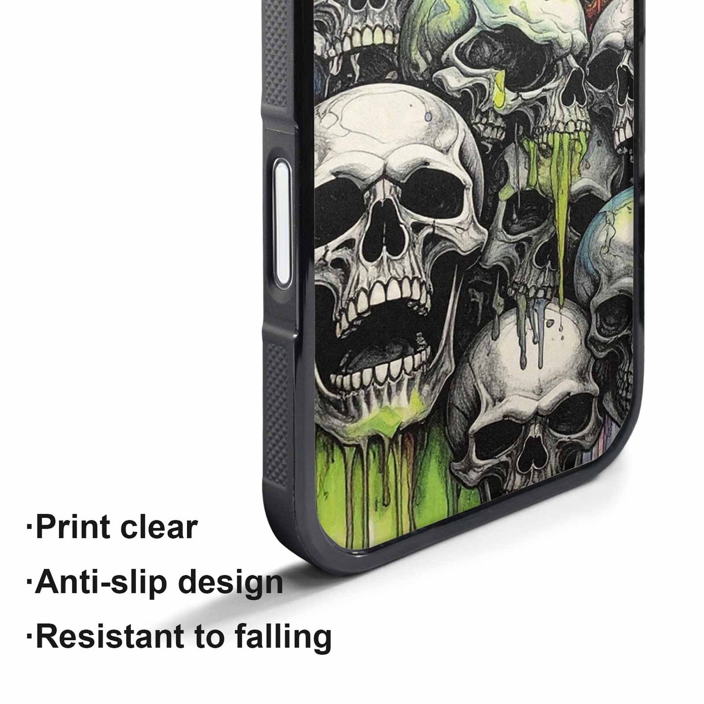 iPhone 17 Air Case — Rainbow From Skulls Mouth Black Gothic, Custom Art Phone Cover