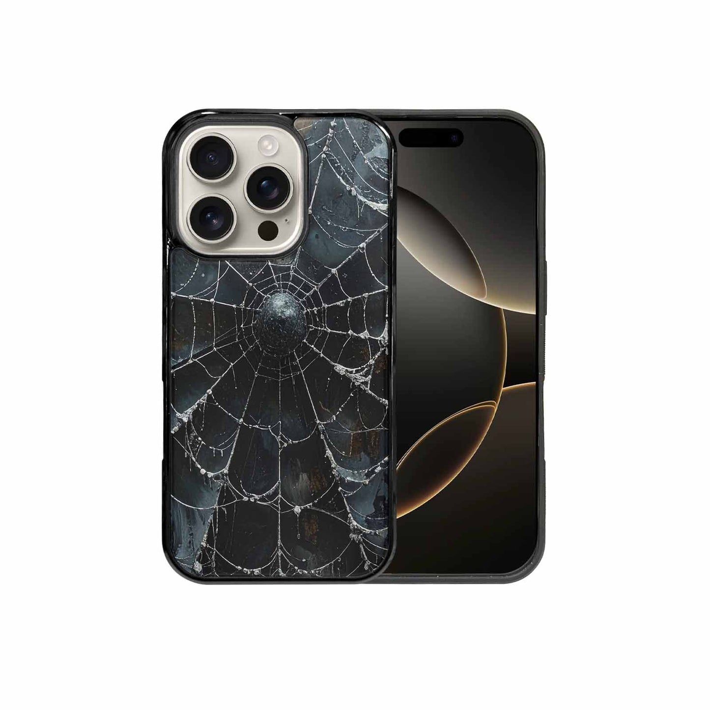 iPhone 16 Pro Case — Spider Web Gothic Spider Web Gothic, Unique Phone Case Design