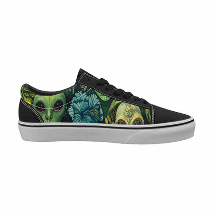 WOMEN'S Aliens Lace-Up Canvas Kaleidoscope Sneakers