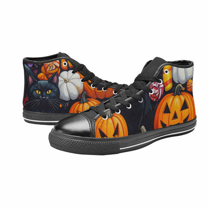 MEN'S Halloween High Top Canvas Cottagecore Sneakers
