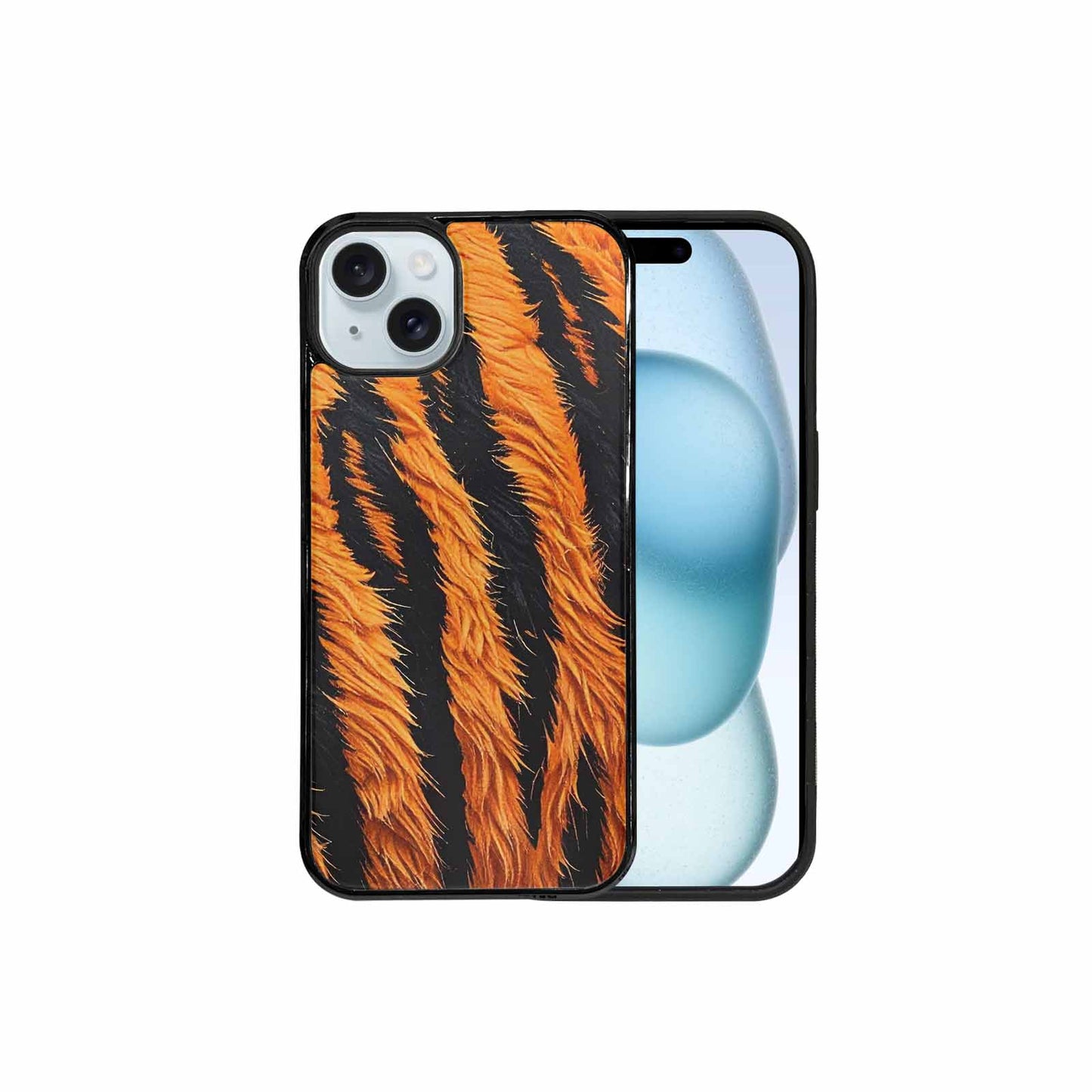 iPhone 15 Plus Case — Bold Tiger Stripe, Customized Protective Case