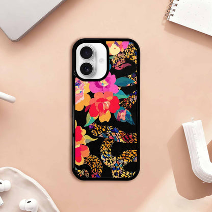 iPhone 17 Case — Snakes Print Floral Seamless Floral, Customized Protective Case