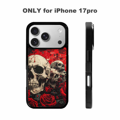 iPhone 17 Pro Case — Skull Dark Art Gothic Print Gothic, Custom Designed Case Cover