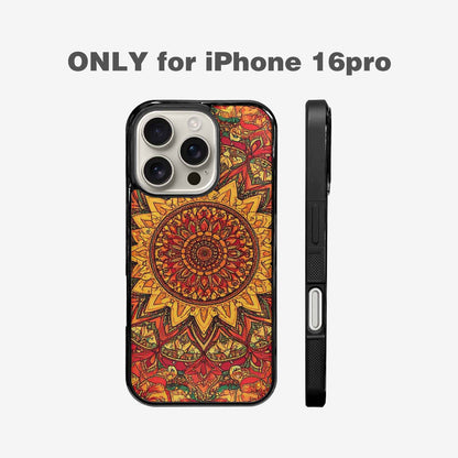 iPhone 16 Pro Case — Mandala Lions Custom, Customized Protective Case