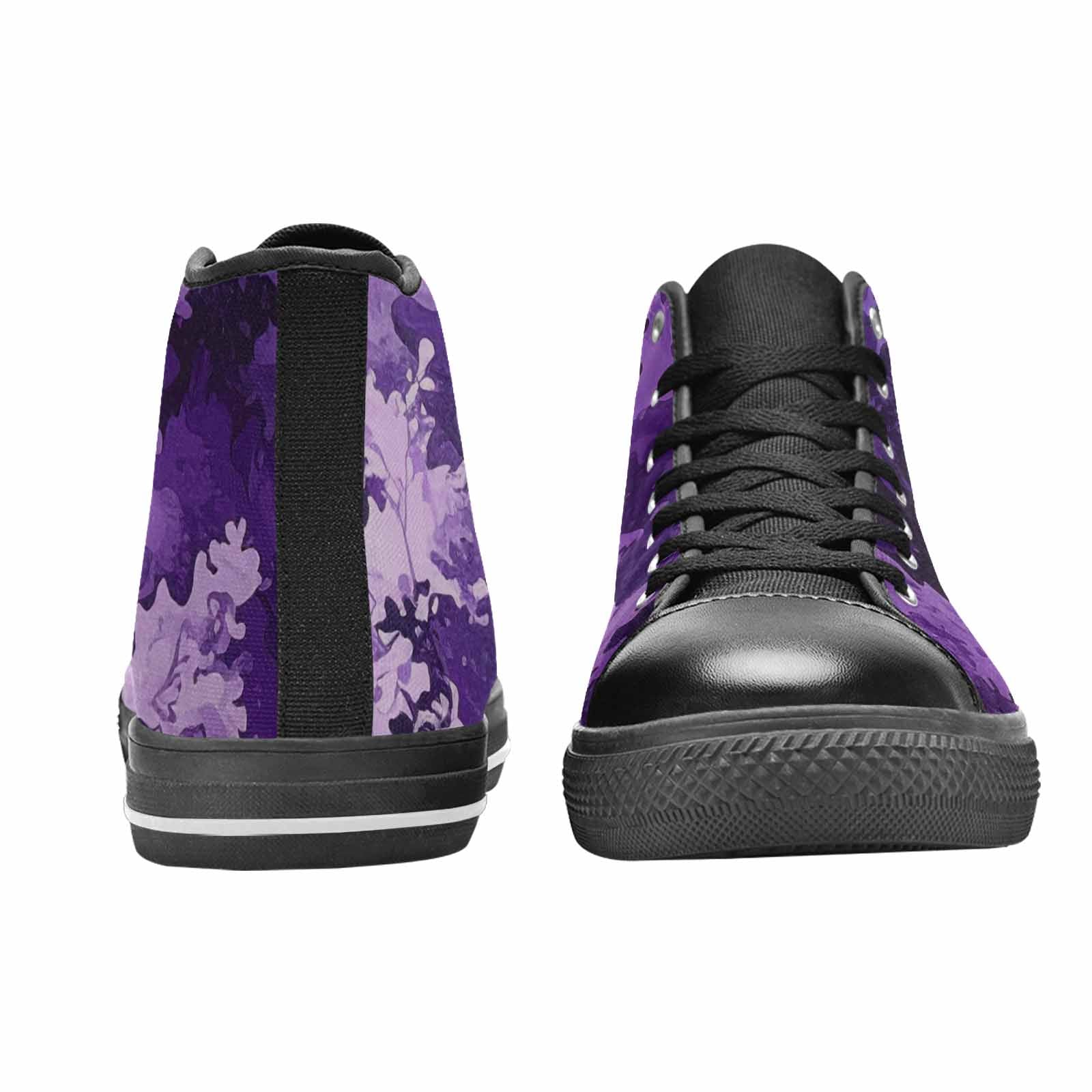 MEN'S Military Camouflage Blotch High Top Canvas Neon Fantasy Custom Sneakers
