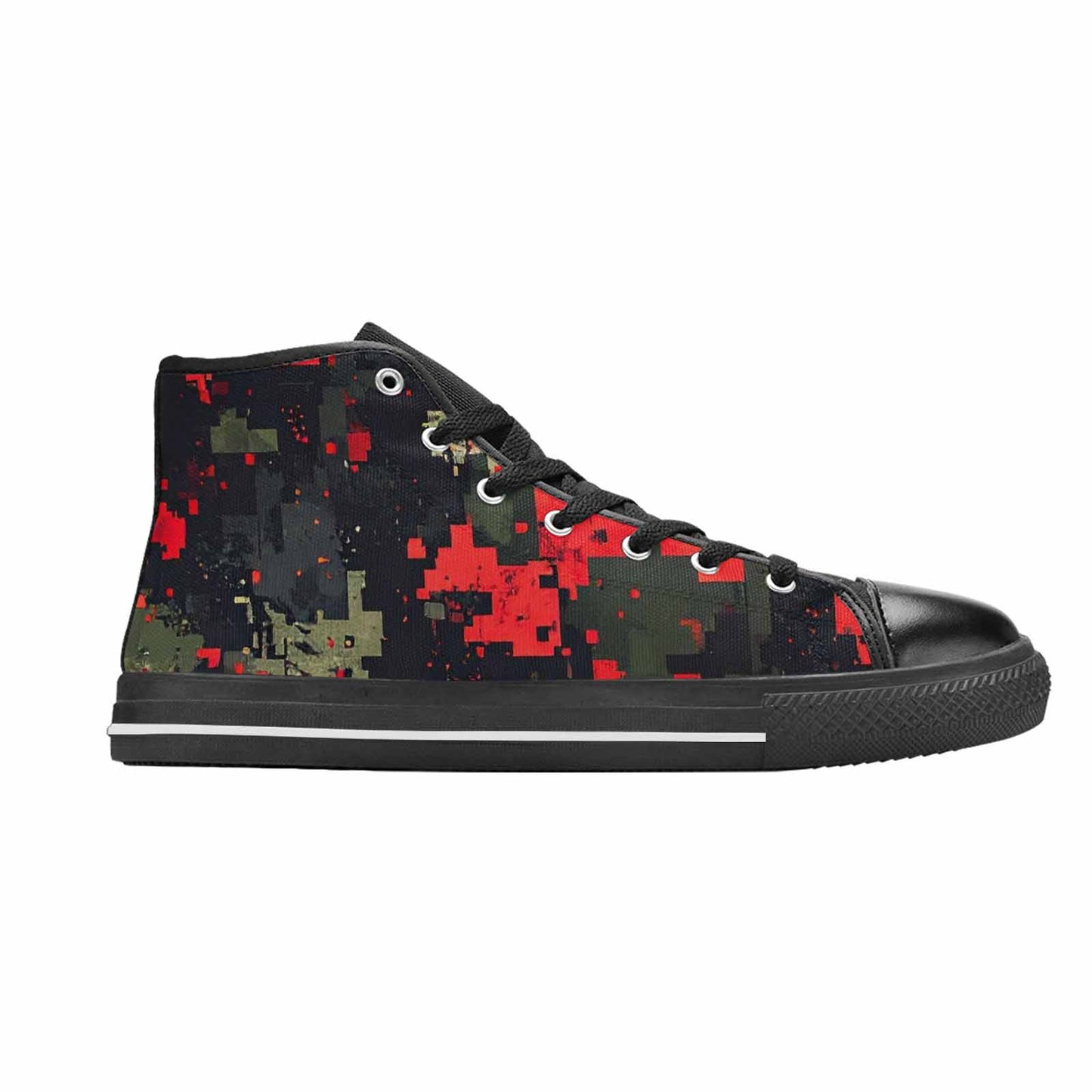 WOMEN'S Military Camouflage Blotch High Top Canvas Y2K Shoes