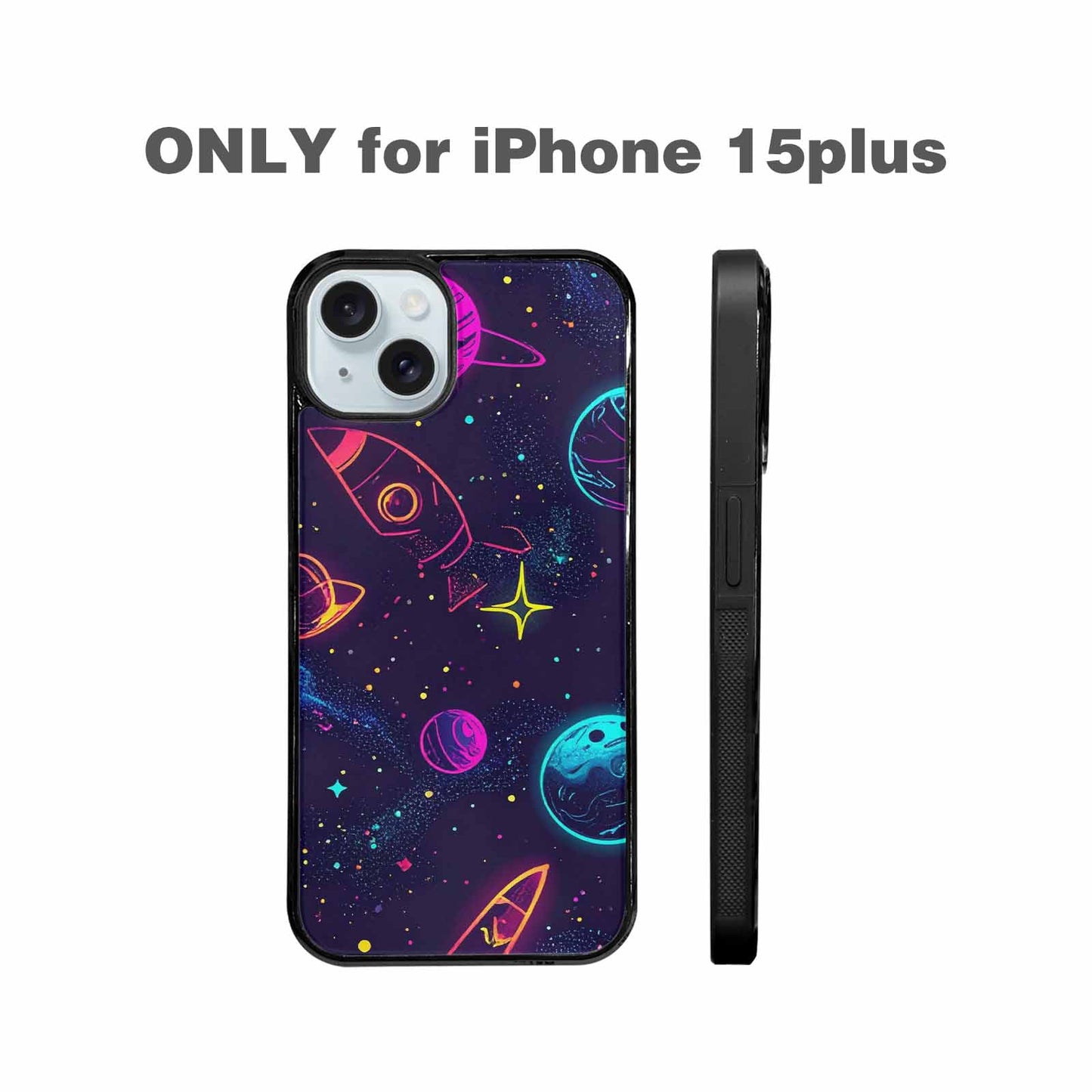 iPhone 15 Plus Case — Space Galaxy Astronaut, Custom Made Phone Cover