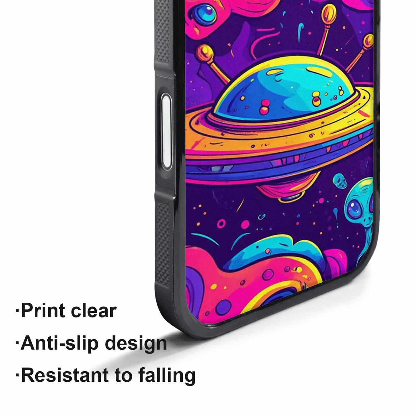 iPhone 17 Pro Case — Alien Ufo Cartoon Art Pattern Alien, Customized Protective Case