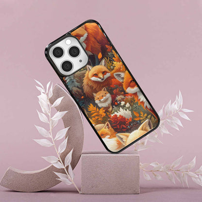 iPhone 15 Pro Max Case — Fox Forest Fox Forest Pattern Hundreds, Custom Made Phone Cover