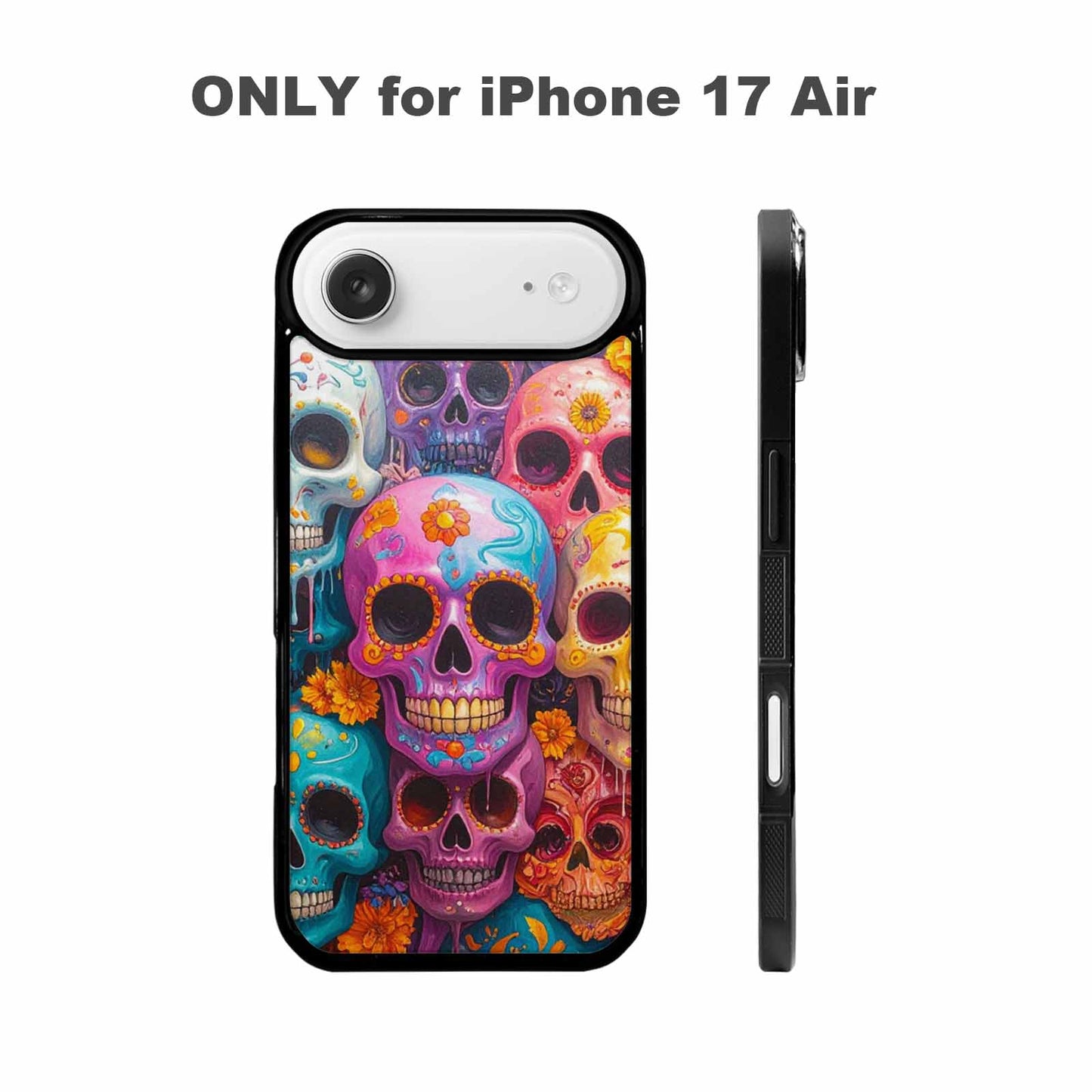 iPhone 17 Air Case — Sugar Skullsmelting Sugar Skulls Gothic Skulls, Custom Art Phone Cover