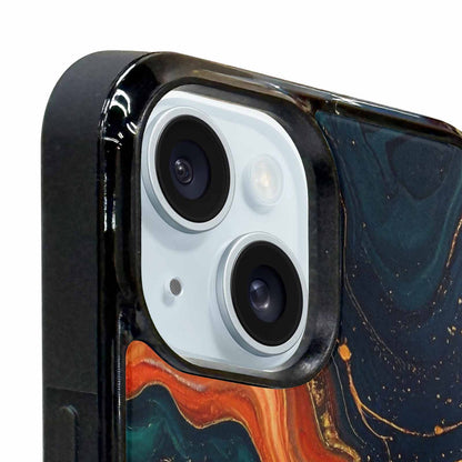 iPhone 15 Case — Marble Dark, Personalized Phone Case