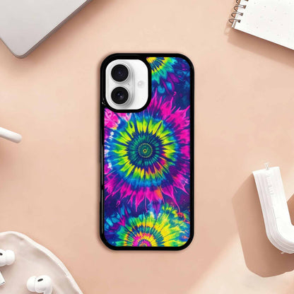 iPhone 17 Case — Tie Dye Neon Acid Tie Dye, Custom Print Case Cover