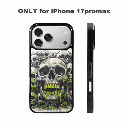 iPhone 17 Pro Max Case — Rainbow From Skull\'s Mouth Gothic Skulls, Custom Print Case Cover