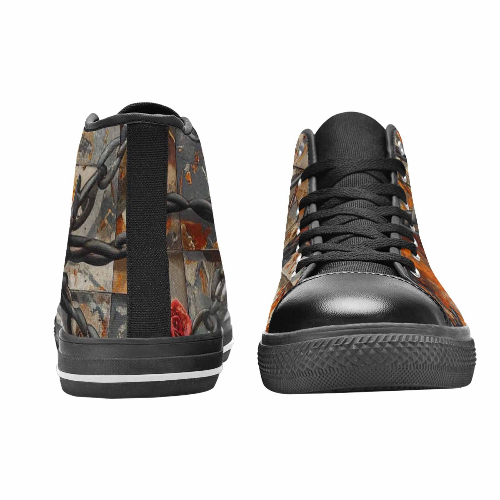 WOMEN'S Barbed Wire Chain High Top Canvas Dreamcore Sneakers