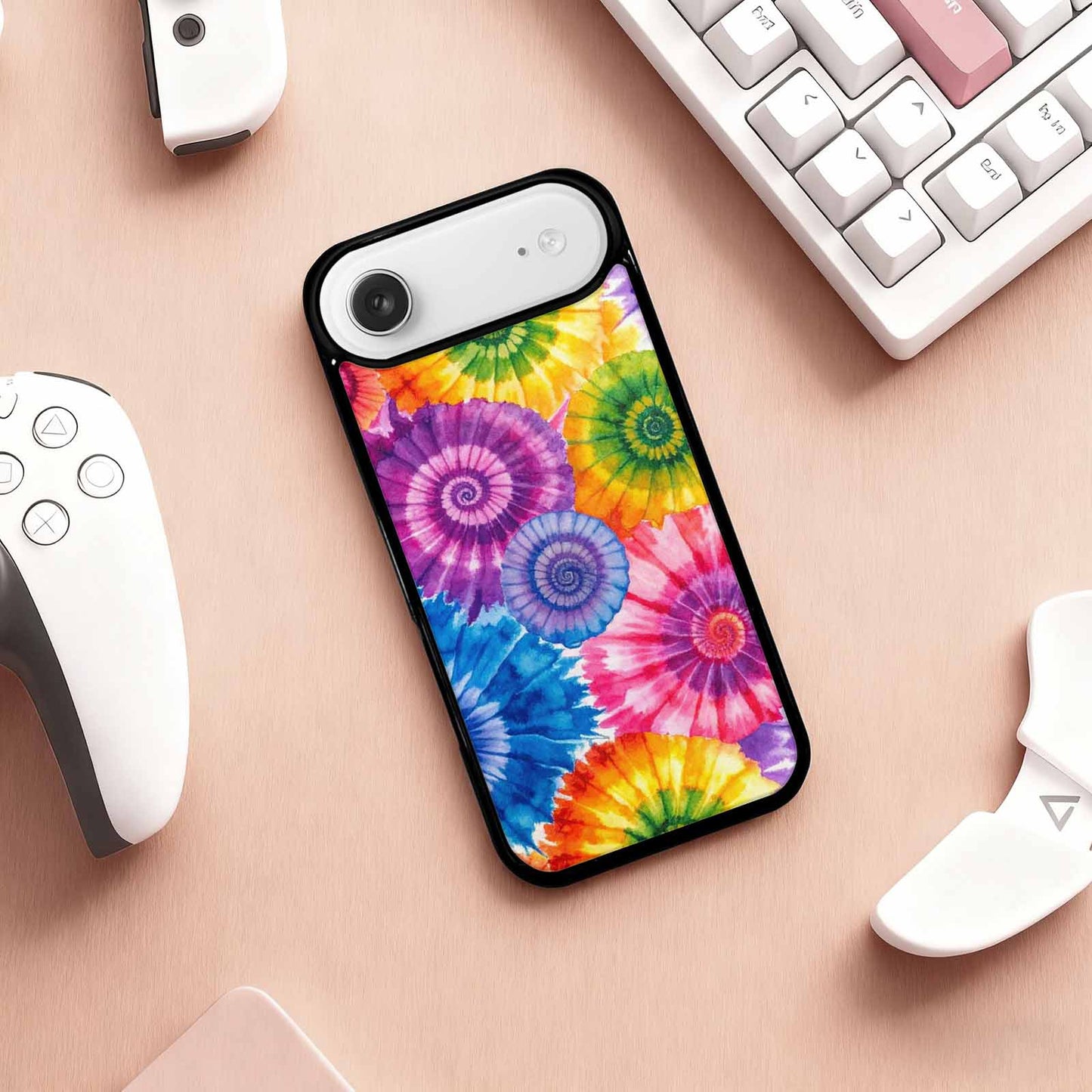 iPhone 17 Air Case — Small Tie Dye Swirl Pattern Tie, Custom Printed Phone Case