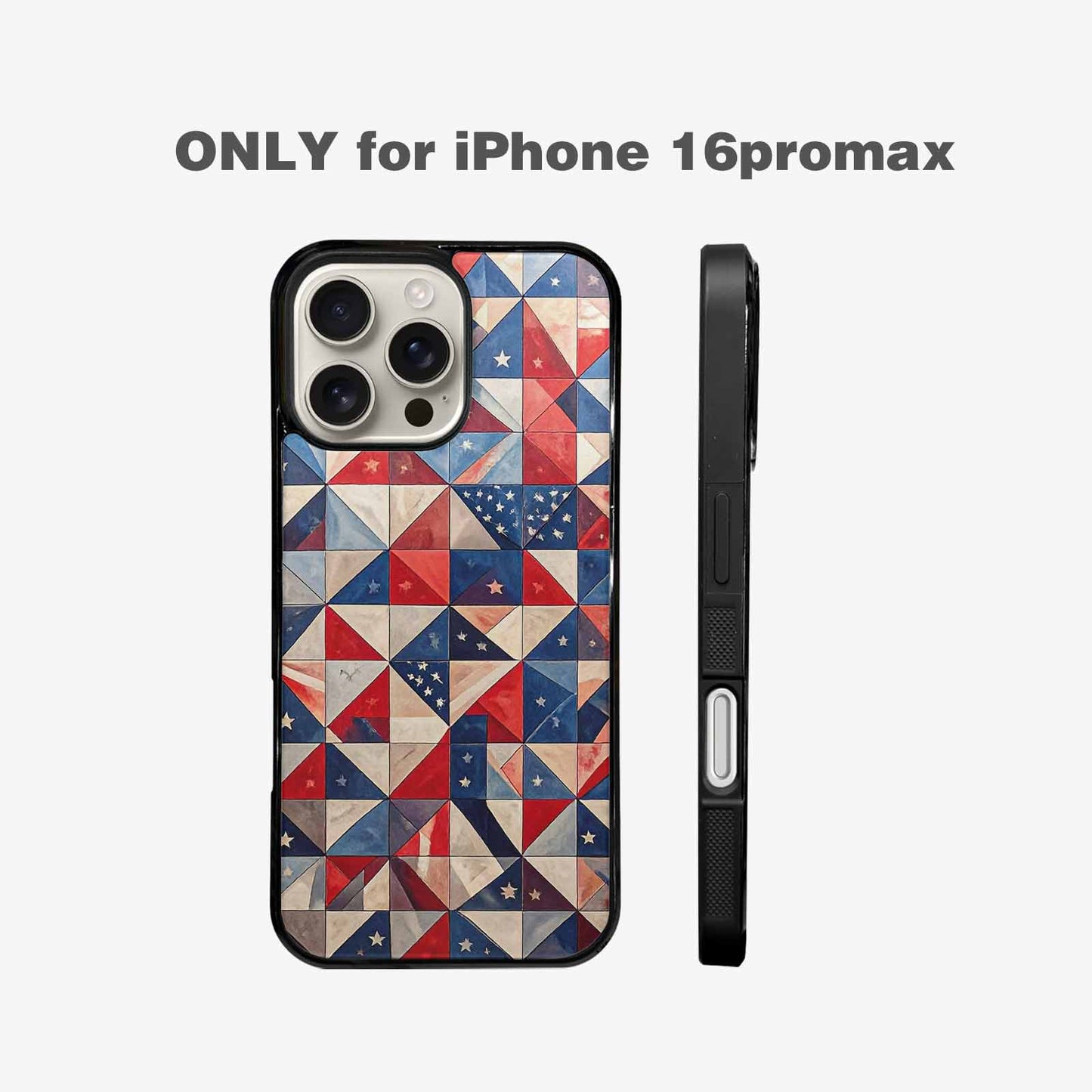 iPhone 16 Pro Max Case — Small American Flag Stars And Stripes, Custom Designed Case Cover