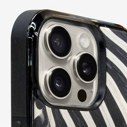 iPhone 16 Pro Case — Modern Zebra Stripe Solid, Original Design Phone Case