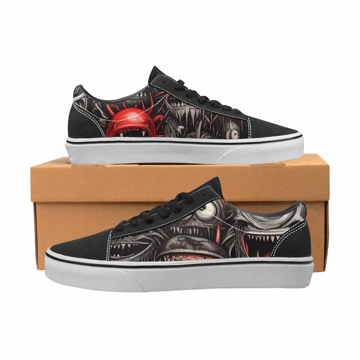 WOMEN'S Multi Lace-Up Canvas Dark Academia Custom Sneakers