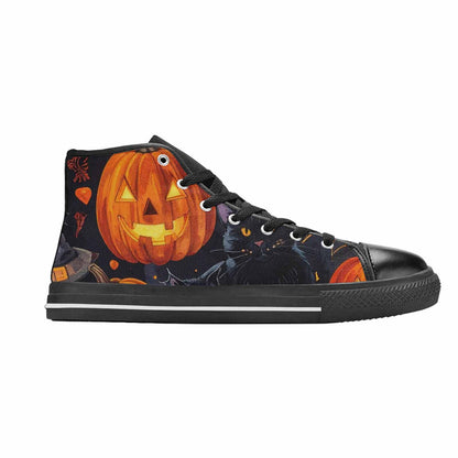 WOMEN'S Halloween High Top Canvas Dark Academia Custom Shoes