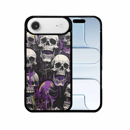iPhone 17 Air Case — Black Purple Ink Rainbow From Gothic, Unique Phone Case Design