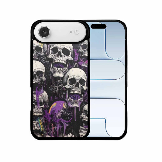 iPhone 17 Air Case — Black Purple Ink Rainbow From Gothic, Unique Phone Case Design