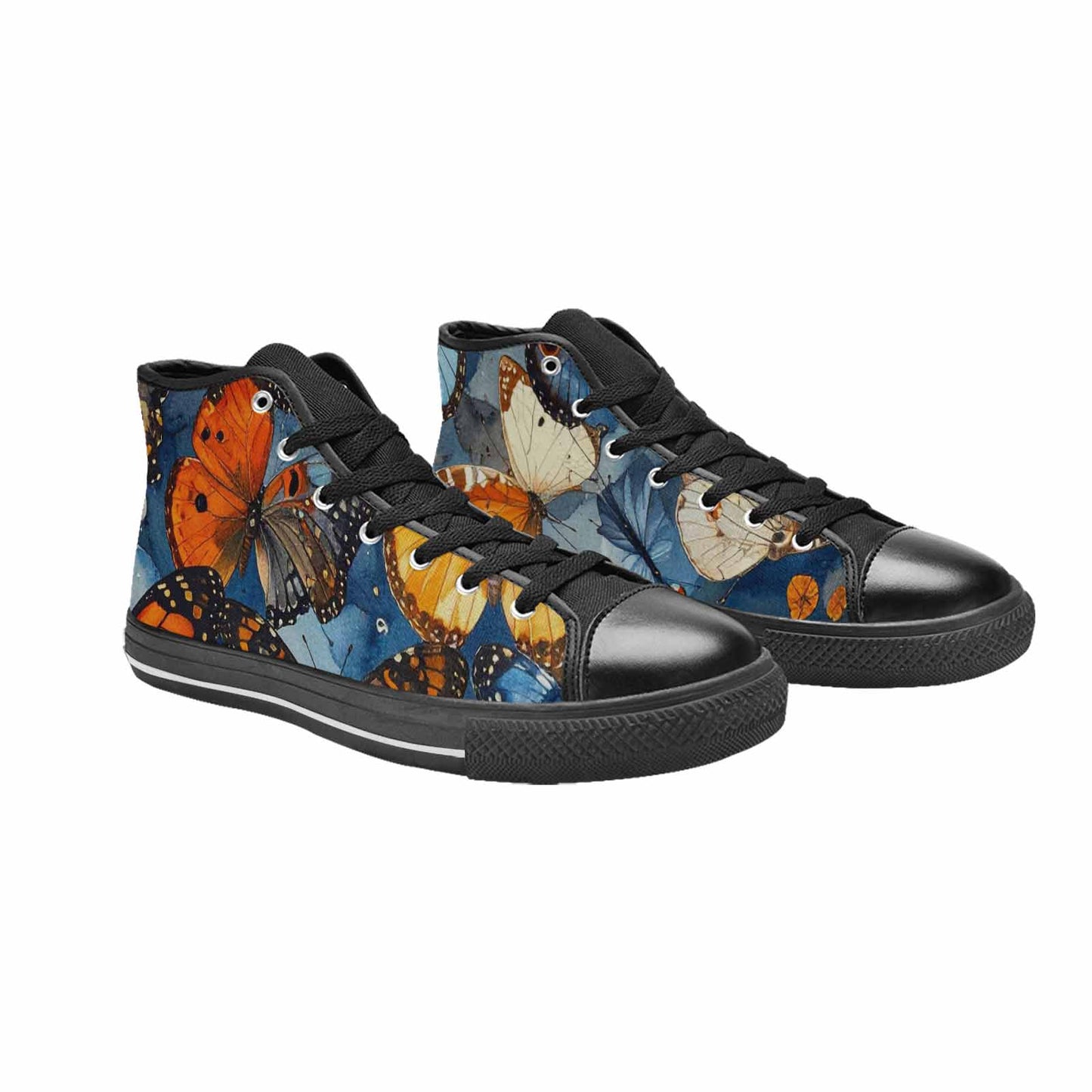 MEN'S Butterfly Wing High Top Canvas Vivid Sneakers