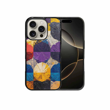 iPhone 16 Pro Case — Nonbinary Flag Color Theme Small Rainbow, Custom Phone Case