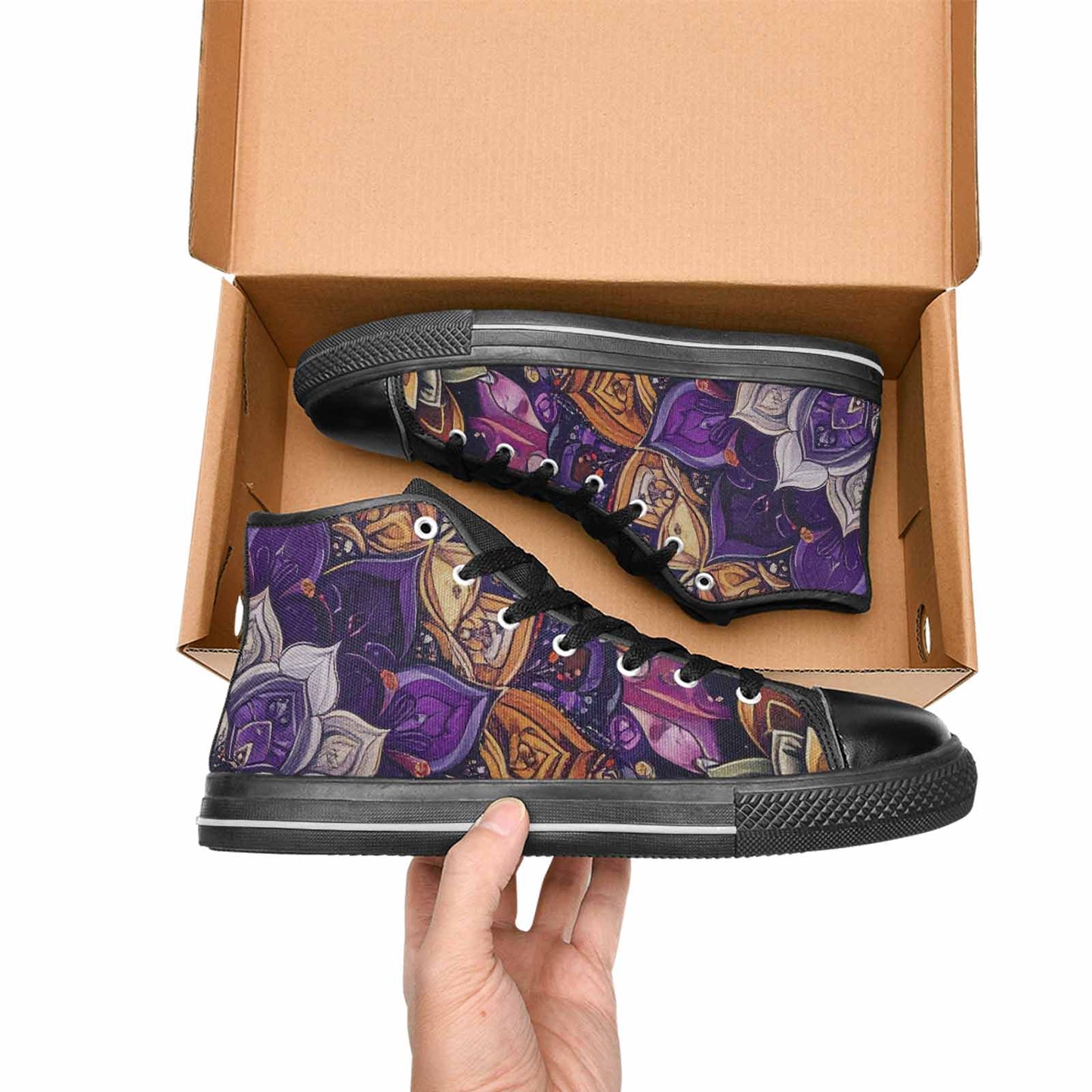 MEN'S Mandala High Top Canvas Y2K Sneakers
