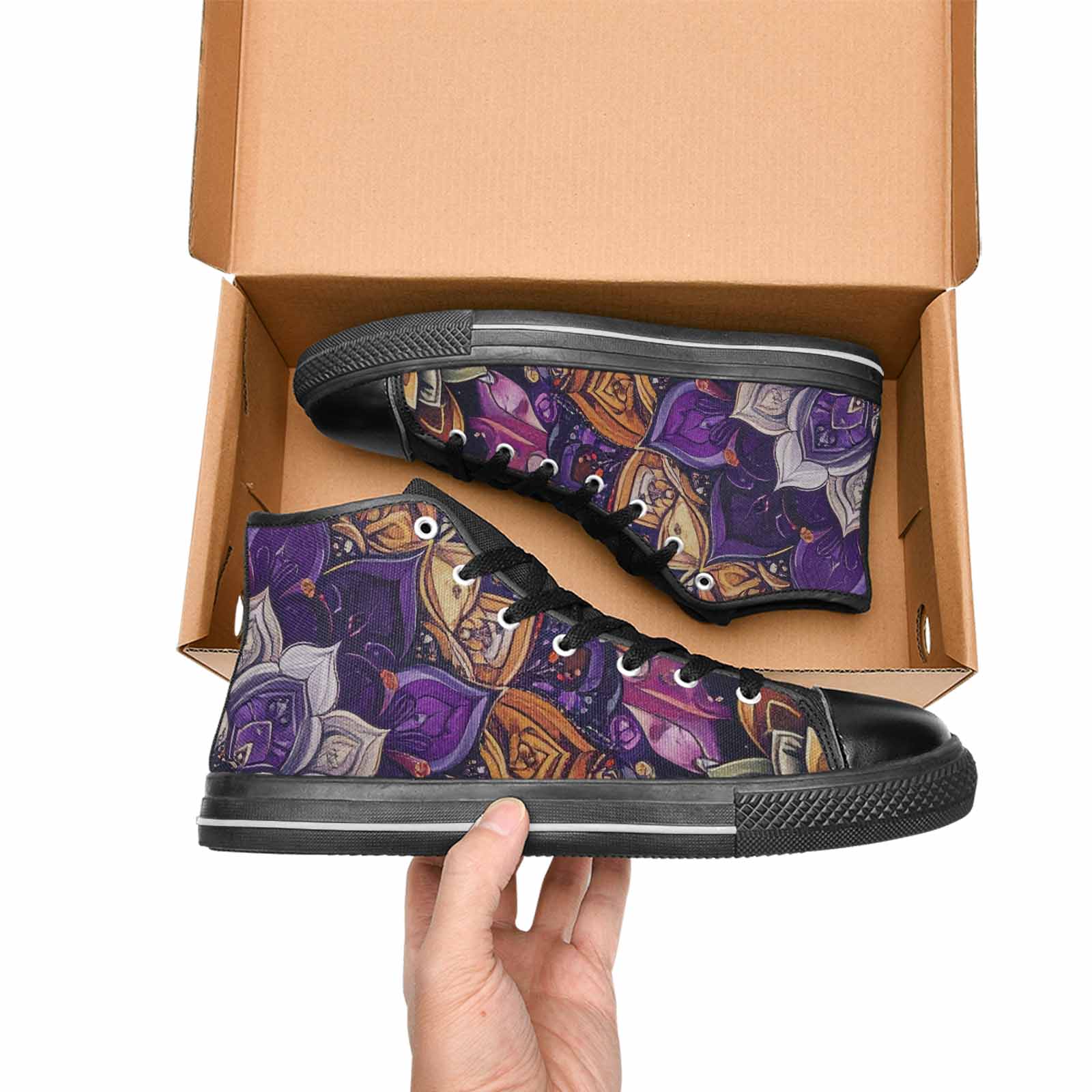 MEN'S Mandala High Top Canvas Y2K Sneakers