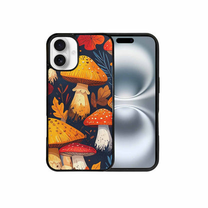 iPhone 16 Plus Case — Bold Autumn Mushroom Bold Autumn Mushroom, Custom Designed Case Cover