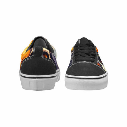 WOMEN'S Skulls - Halloween Canvas Lace-Up Cottagecore Custom Shoes