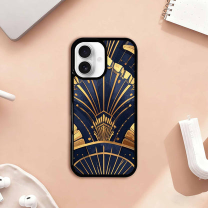 iPhone 17 Case — Art Deco Illustration Pattern Original Art, Unique Phone Case Design