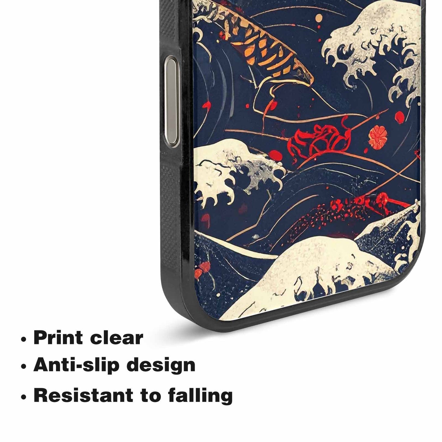 iPhone 15 Pro Max Case — Samurai Art Repeat Pattern, Personalized Phone Case