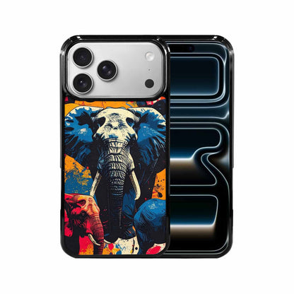 iPhone 17 Pro Max Case — Bold Splatter Elephant Original Art, Custom Phone Case