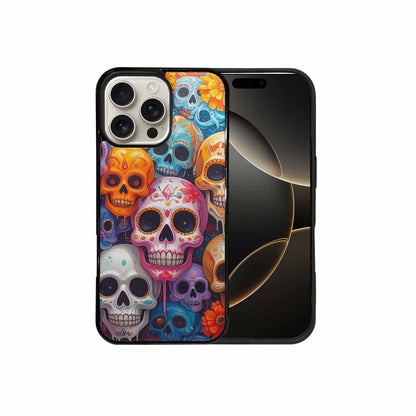 iPhone 16 Pro Max Case — Sugar Skullsmelting Sugar Skulls 9h5, Custom Printed Phone Case