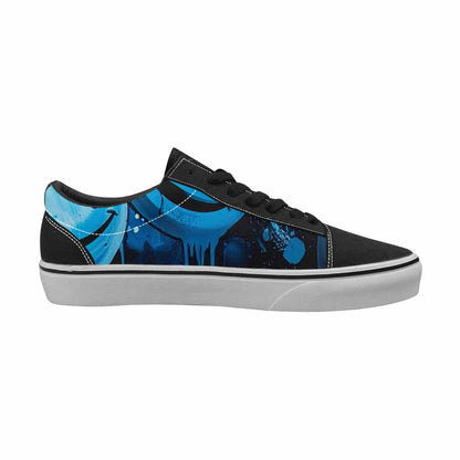 WOMEN'S Melting Moon Smiley Lace-Up Canvas Dreamcore Shoes