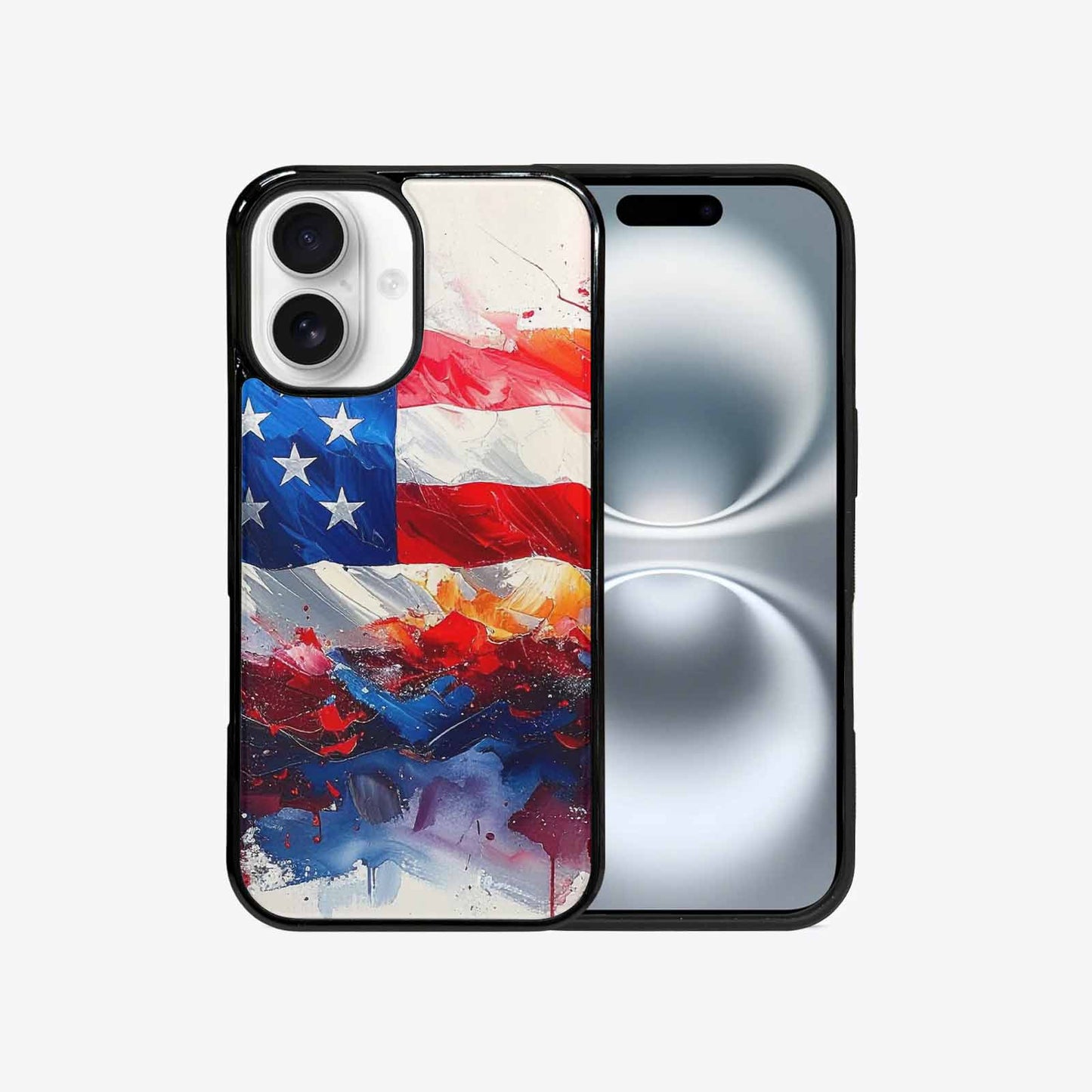 iPhone 16 Case — Usa Flag Stars And Stripes Art, Custom Art Phone Cover