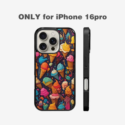 iPhone 16 Pro Case — Ice Cream Motif Ice Cream Motifs, Custom Phone Case