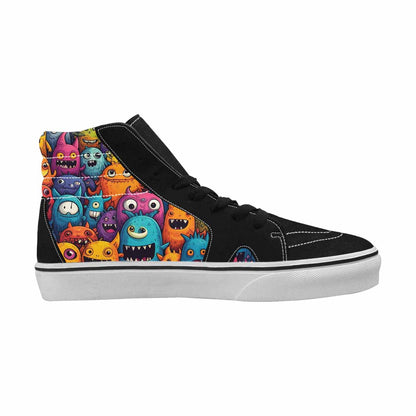 MEN'S Monsters (general) High Top Canvas Cottagecore Sneakers