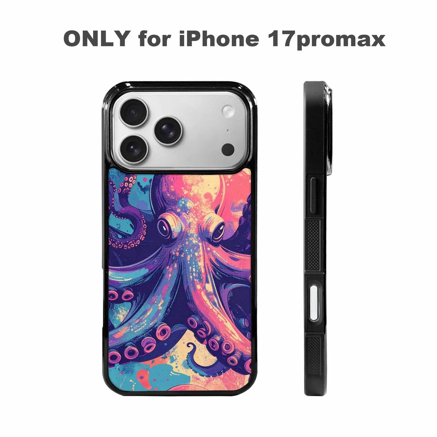 iPhone 17 Pro Max Case — Chrome Cryptid Folklore Original Art, Custom Print Case Cover
