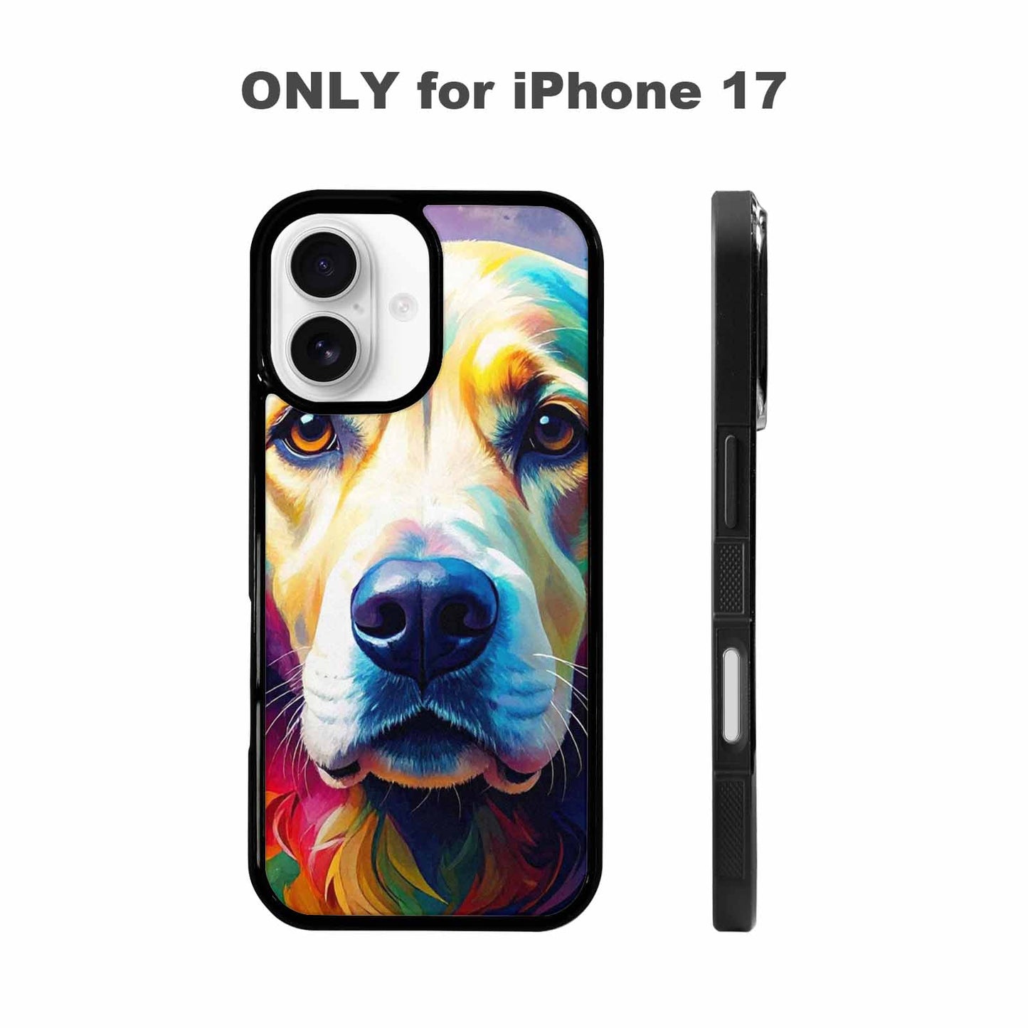 iPhone 17 Case — Golden Retriever Watercolor Art Watercolor Abstract, Customized Protective Case