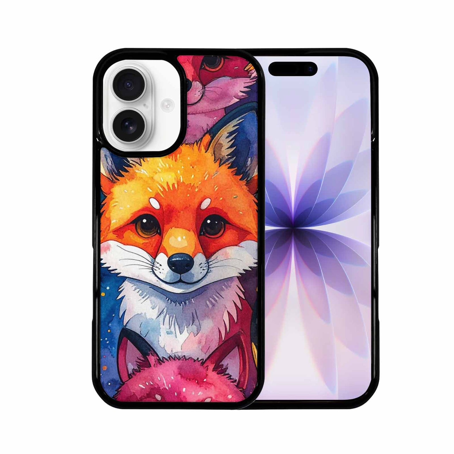 iPhone 17 Case — Watercolor Kawaii Fox Watercolor Abstract, Original Design Phone Case