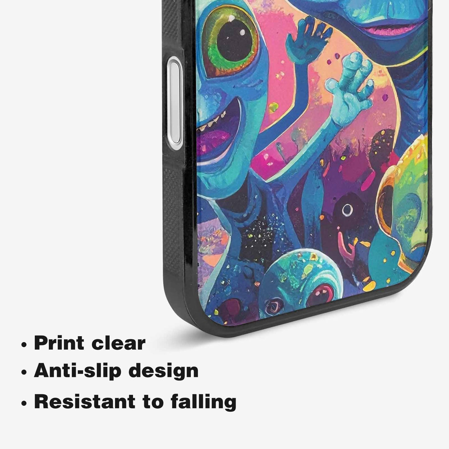 iPhone 16 Plus Case — Cartoon Alien Characters, Customized Protective Case
