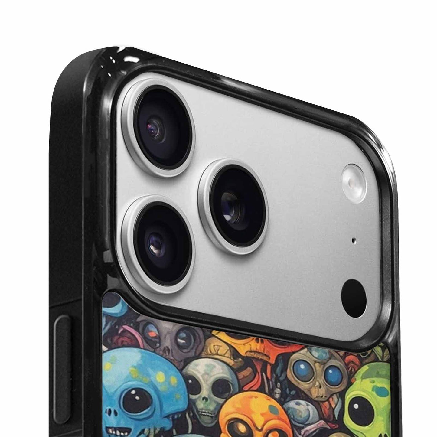 iPhone 17 Pro Case — Aliens Camo Aliens Pattern Hundreds Alien, Custom Art Phone Cover