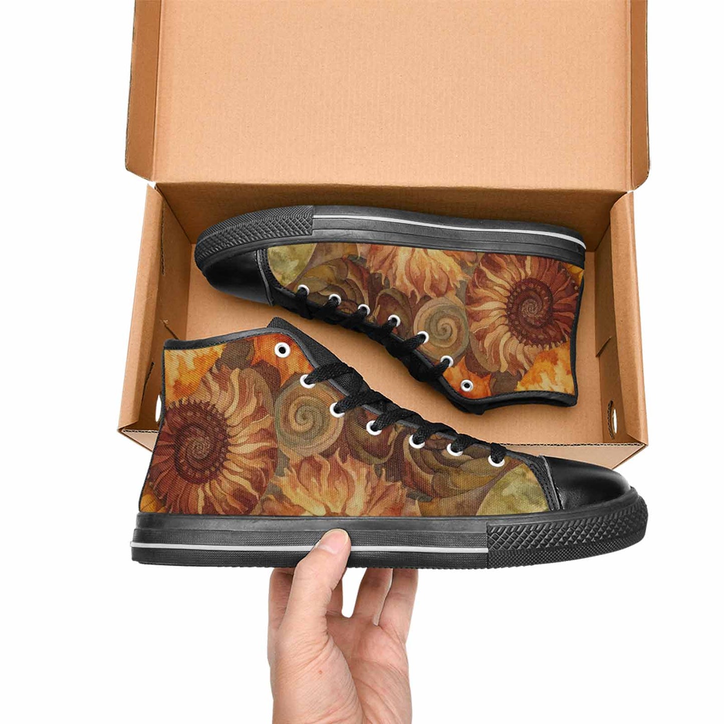 WOMEN'S Tie Dye - High Top Canvas Vivid Custom Sneakers