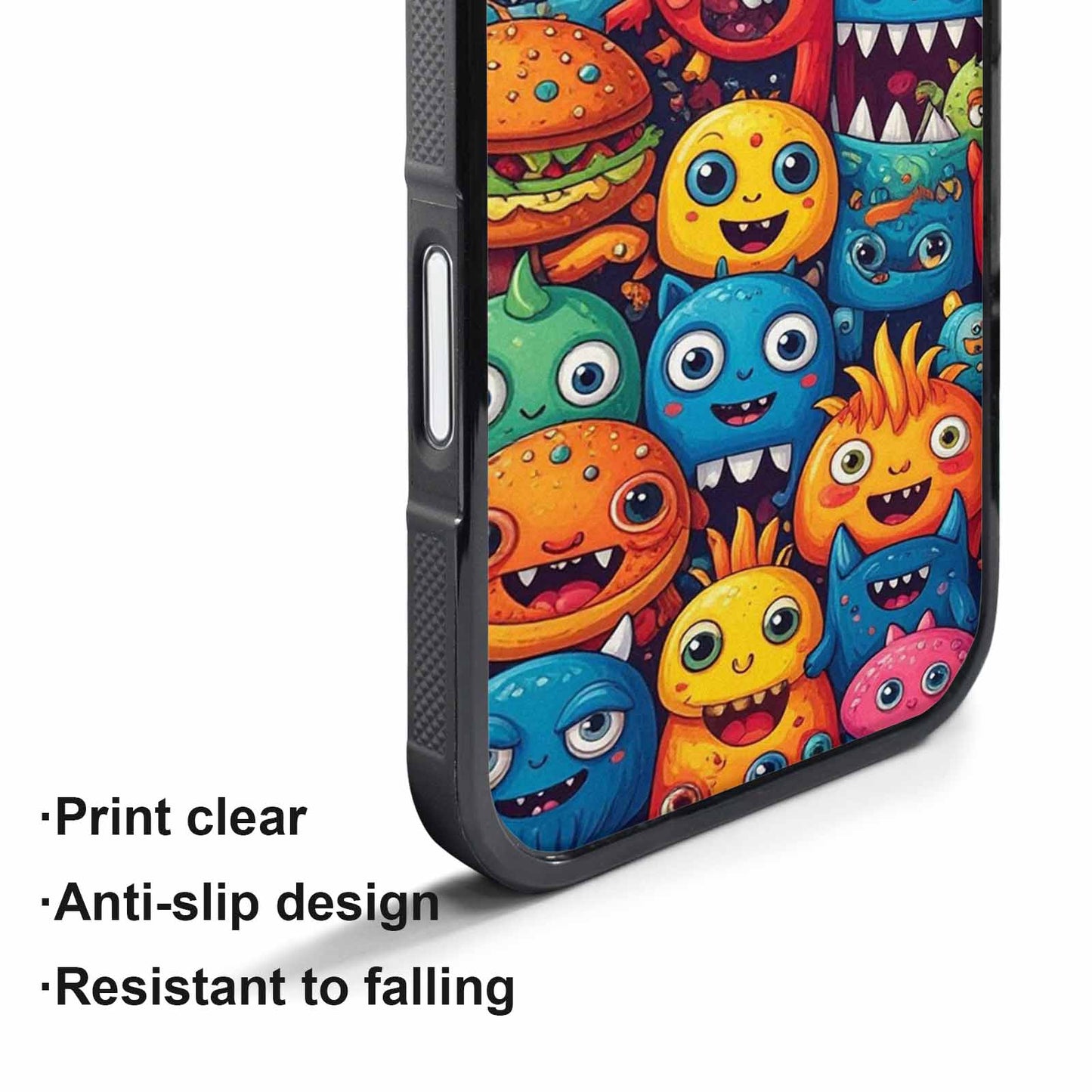 iPhone 17 Pro Case — Small Cartoon Monster Character Pattern Cartoon, Customized Protective Case