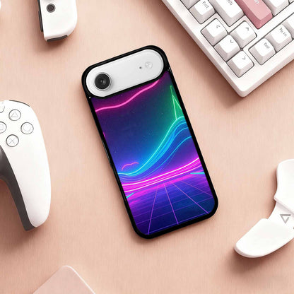 iPhone 17 Air Case — Neon Cartoon Art Pattern Retro Vintage, Custom Phone Case