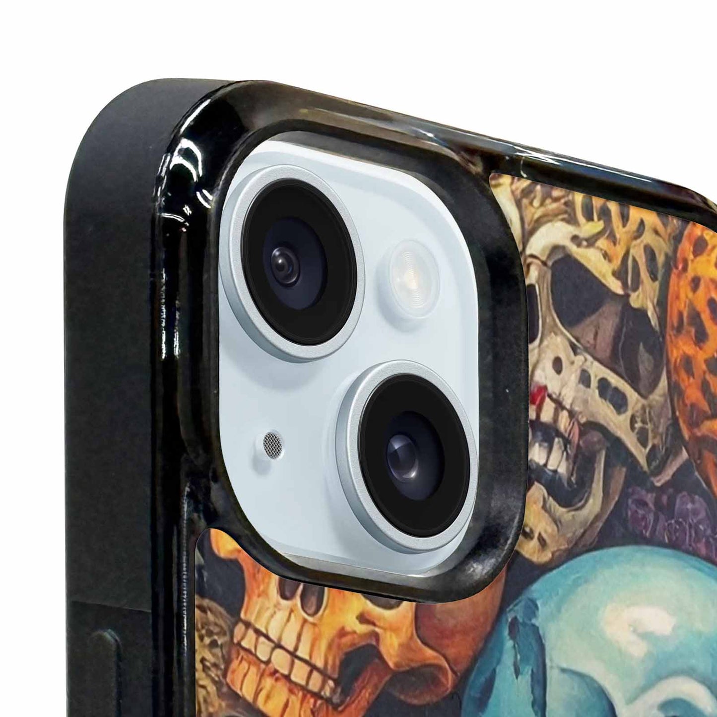 iPhone 15 Plus Case — Skulls Pattern Hundreds Of Sma, Personalized Phone Case